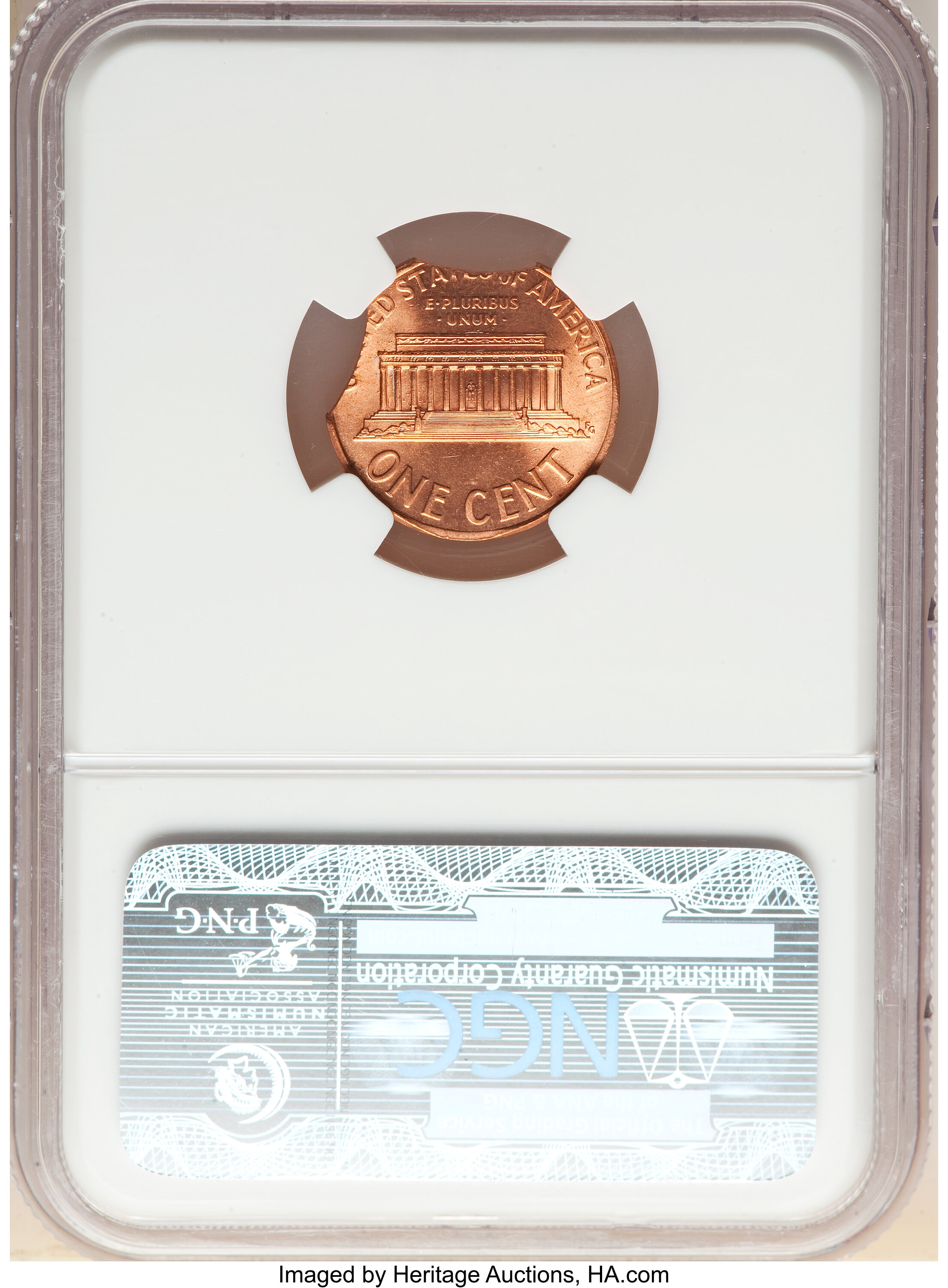 image for: 2007 1C Lincoln Cent -- Double Curved Clips -- MS64 Red NGC....