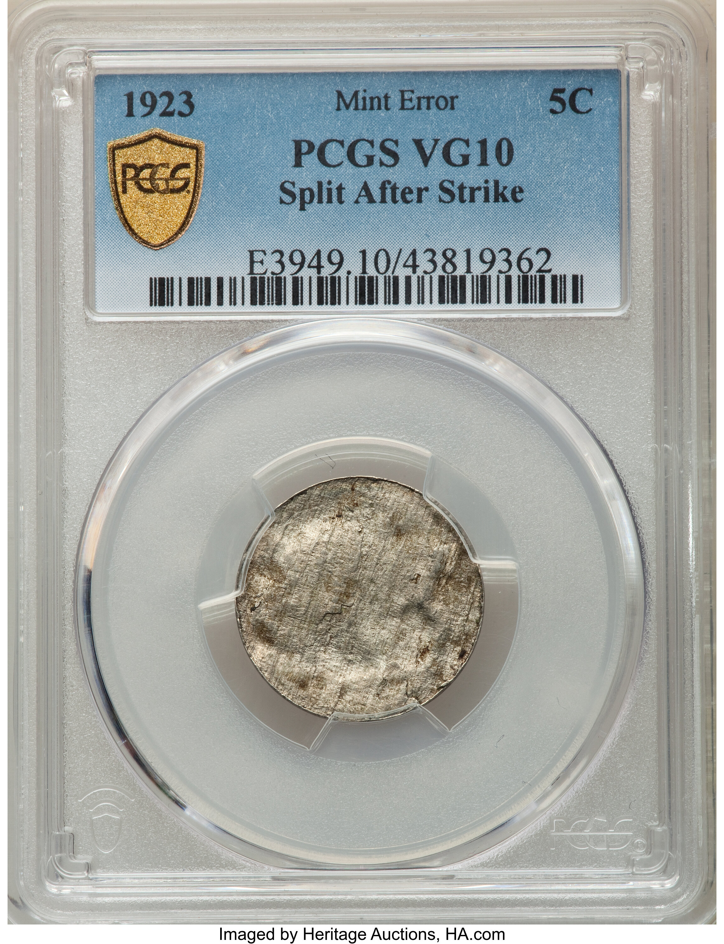 1923 5c VG10 thumbnail 4