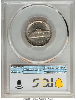 image for: 1984-P 5C Jefferson Nickel -- 20% Partial Brockage, Partial Collar -- AU55 PCGS....