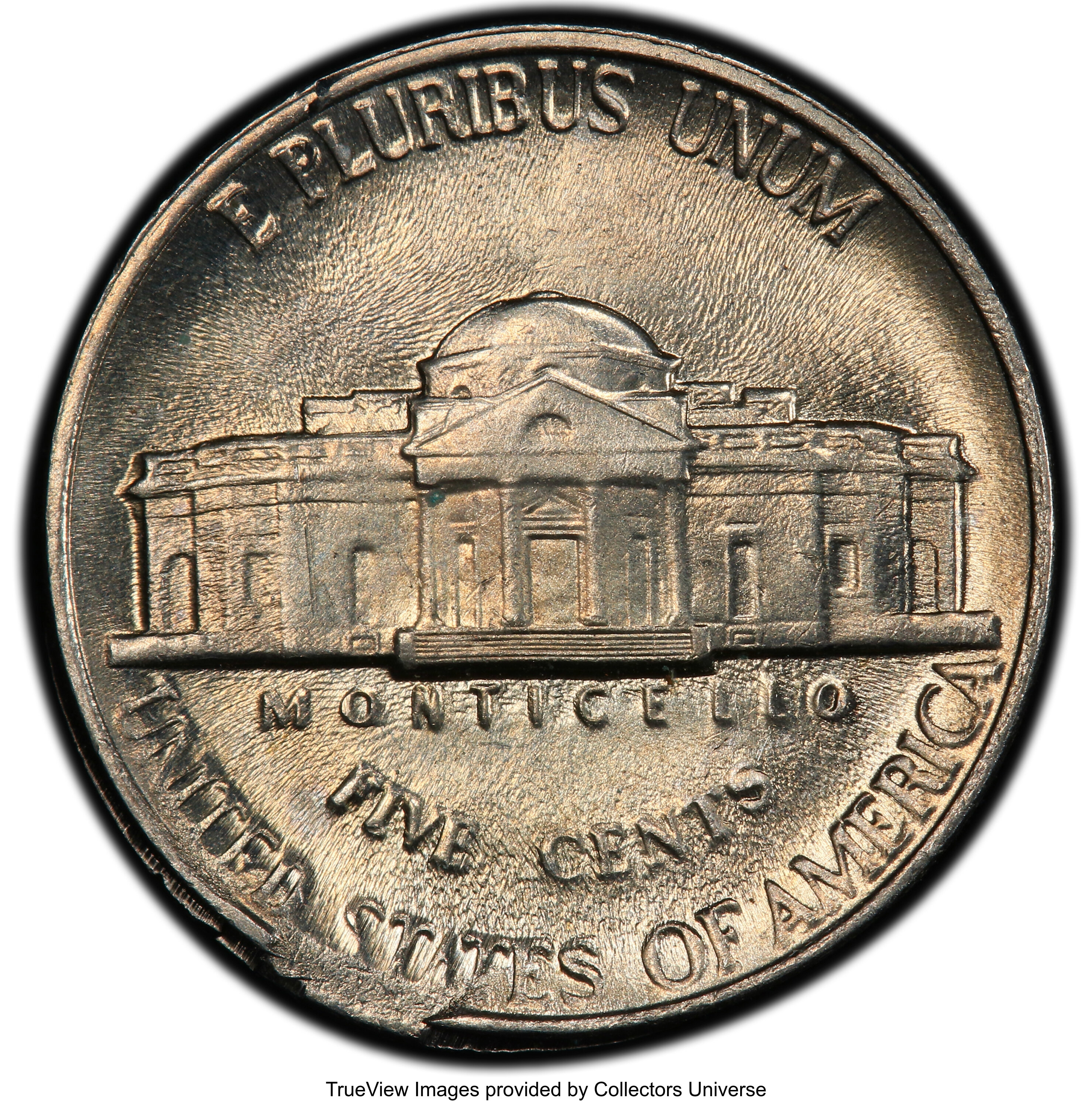 image for: 1989-P 5C Jefferson Nickel -- Collar Cud @9-12 O'Clock -- MS61 PCGS....