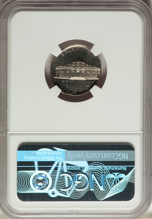 image for: (No Date)-S 5C Jefferson Nickel, Type One Original Design Modern, -- Struck on 10C Planchet -- PR66 Cameo NGC. (2.6 grams)....