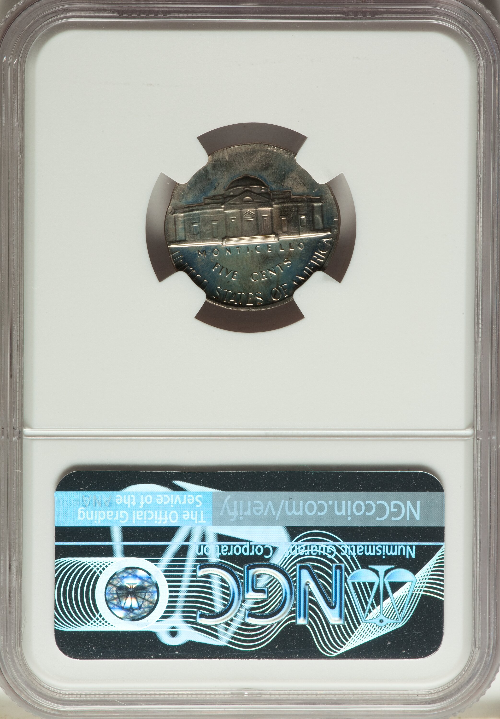 image for: 1970-S 5C Jefferson Nickel -- Struck on 10C Planchet -- PR66 NGC. (2.2 grams). ...