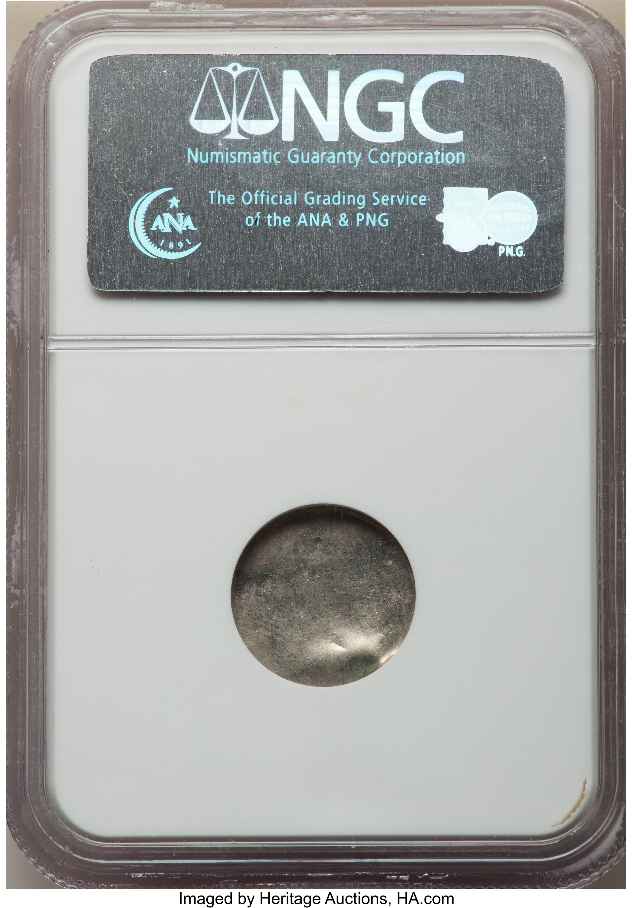 image for: No Date 10C Roosevelt Dime -- Clad Layer of Planchet -- NGC.  (0.4 grams).  ...