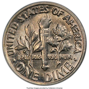 image for: 1983-P 10C Roosevelt Dime -- Split Die -- AU58 PCGS....