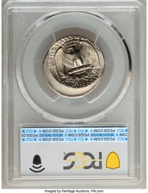 image for: 1978 25C Washington Quarter Dollar -- Struck 20% Off Center -- MS66 PCGS....