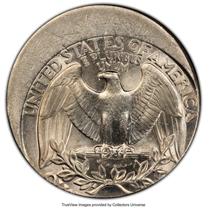 image for: 1995-P 25C Washington Quarter Dollar -- Struck 30% Off Center -- MS65 PCGS....