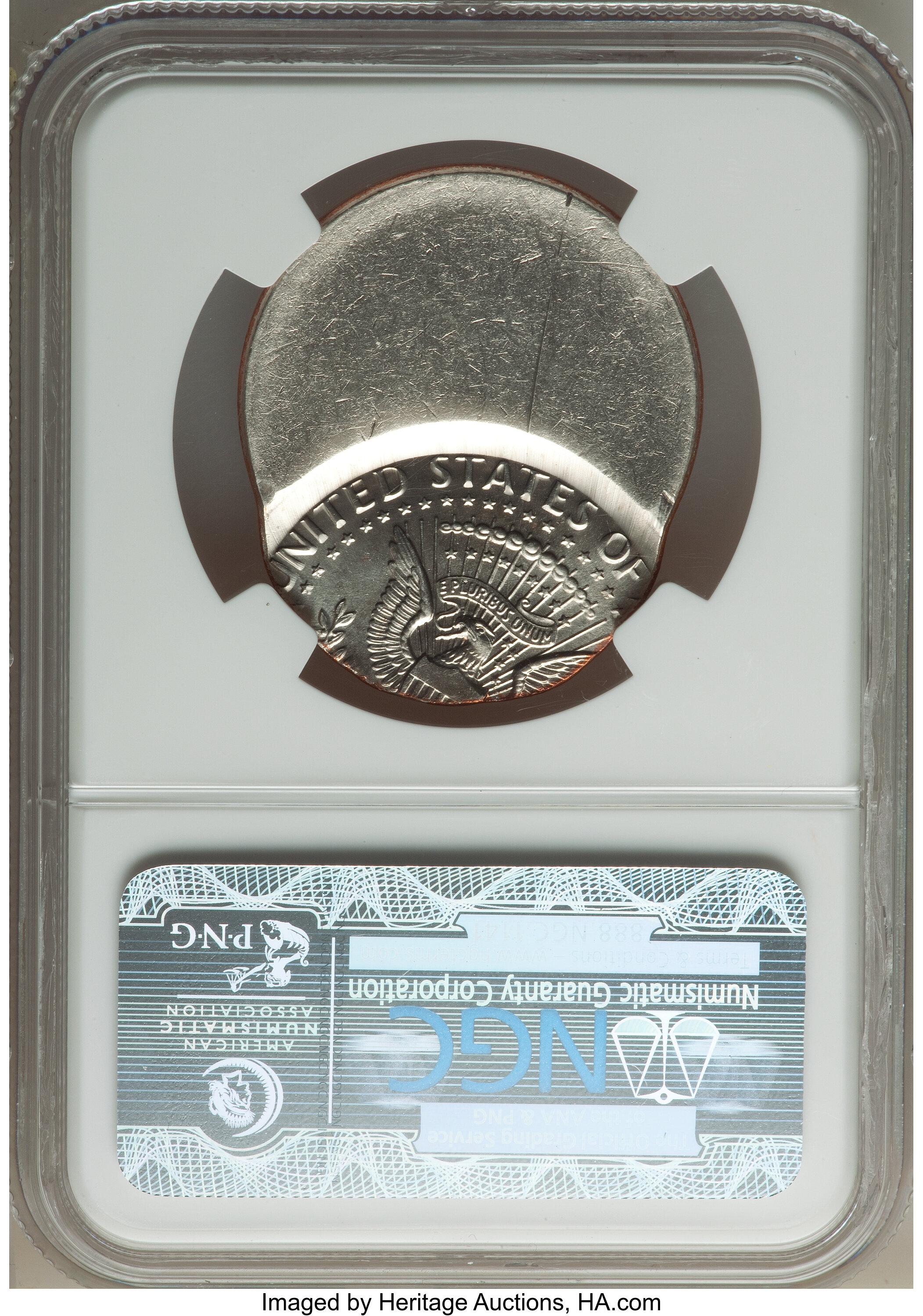 image for: 1997-D 50C Kennedy Half Dollar -- Struck 50% Off Center -- MS64 NGC....