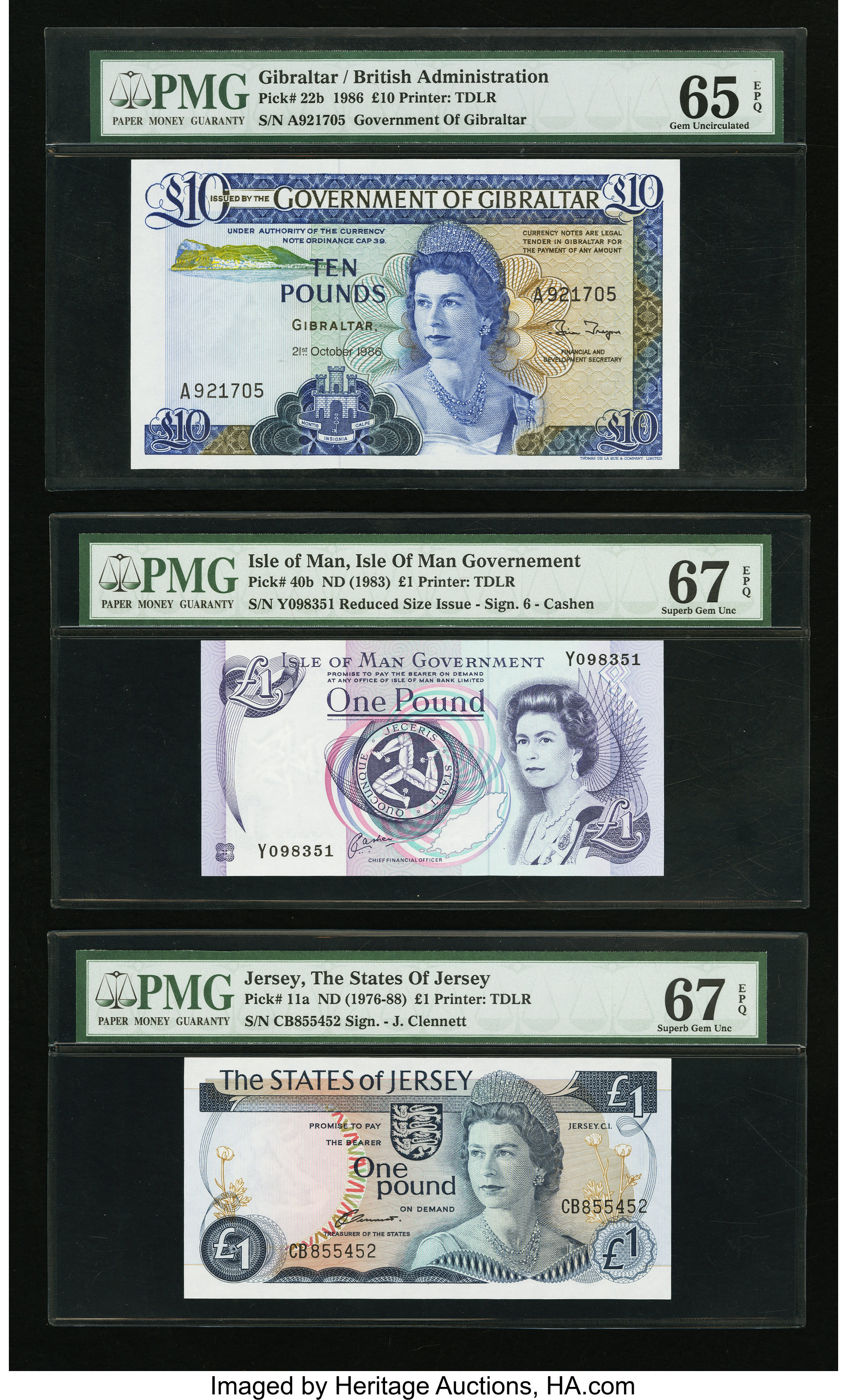 image for: Gibraltar  10 pounds (B120a)