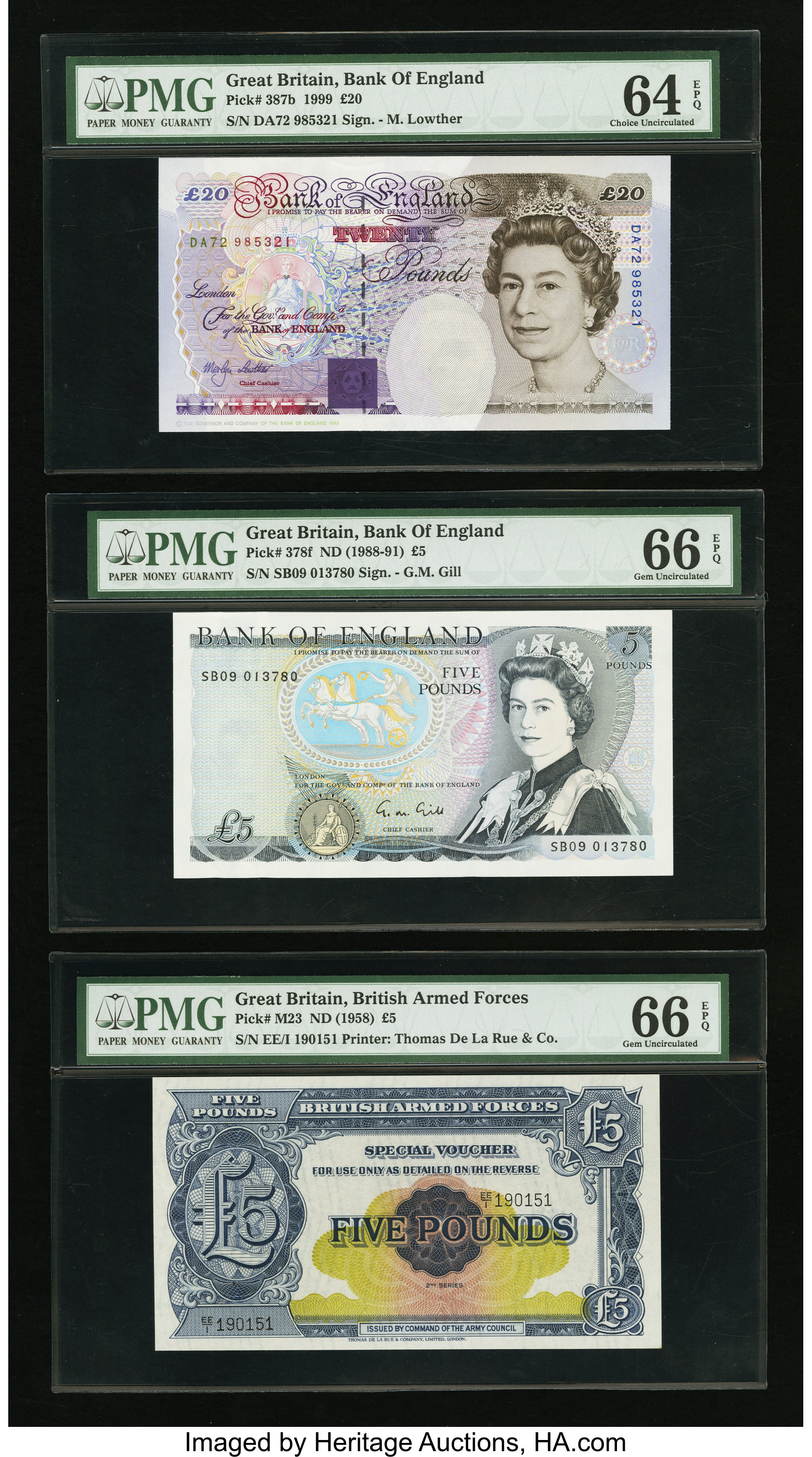 image for: United Kingdom  5 pounds (B185c)