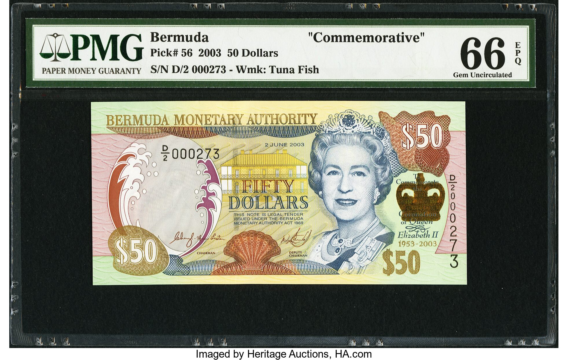 image for: Bermuda  50 dollars (B228as)