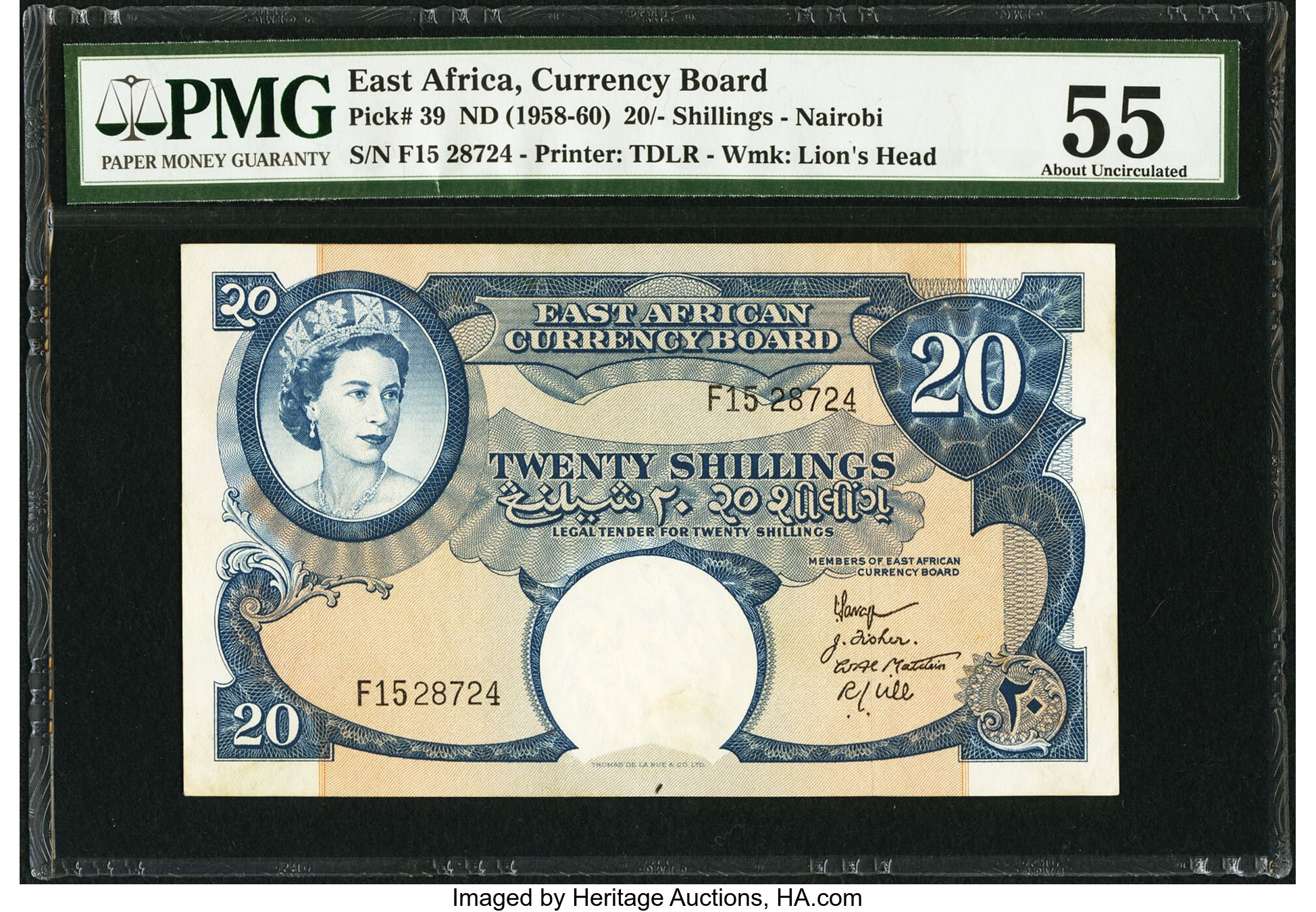 image for: East Africa  20 shillings(B229as2)
