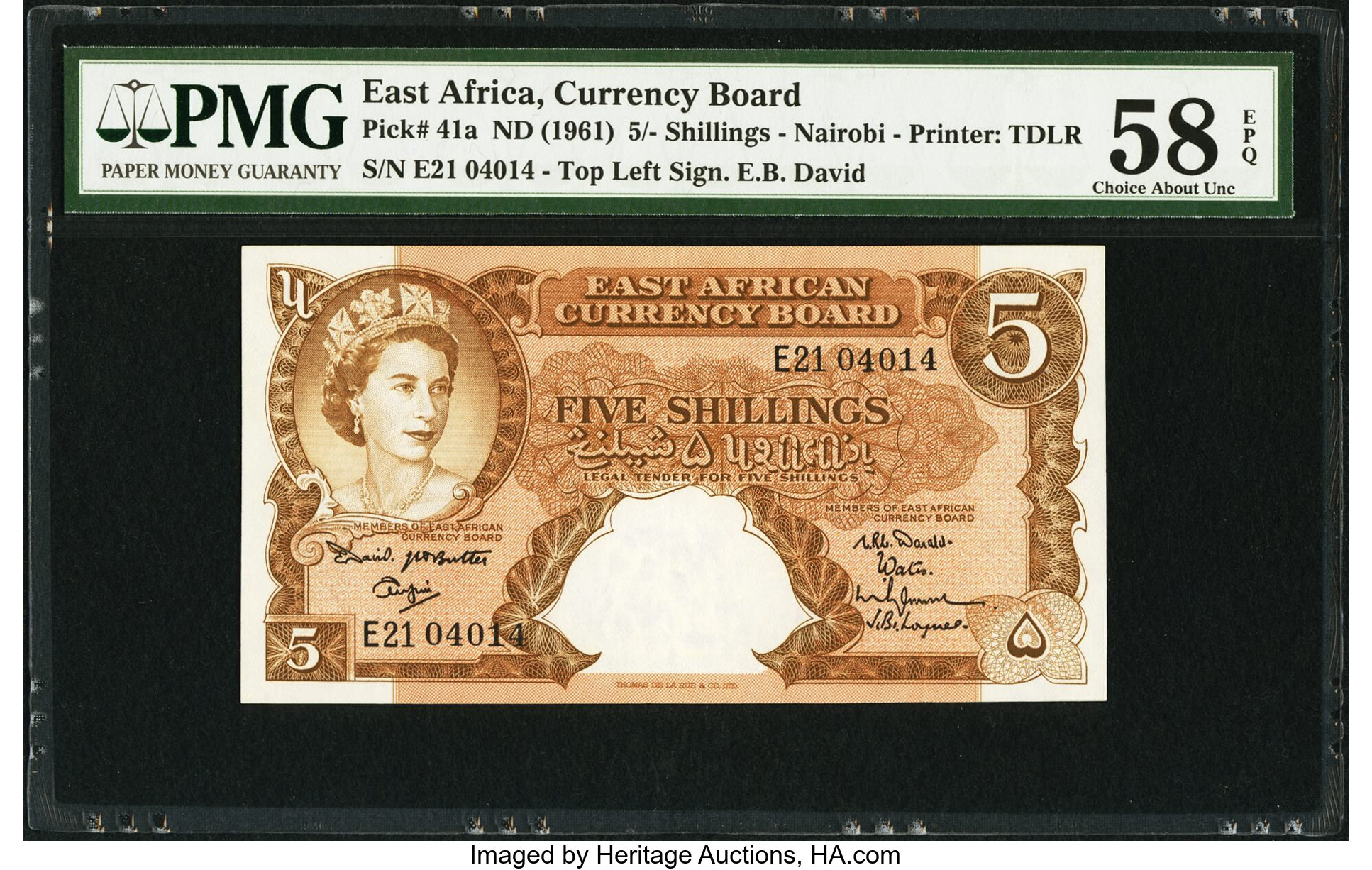 image for: East Africa  5 shillings(B227s)