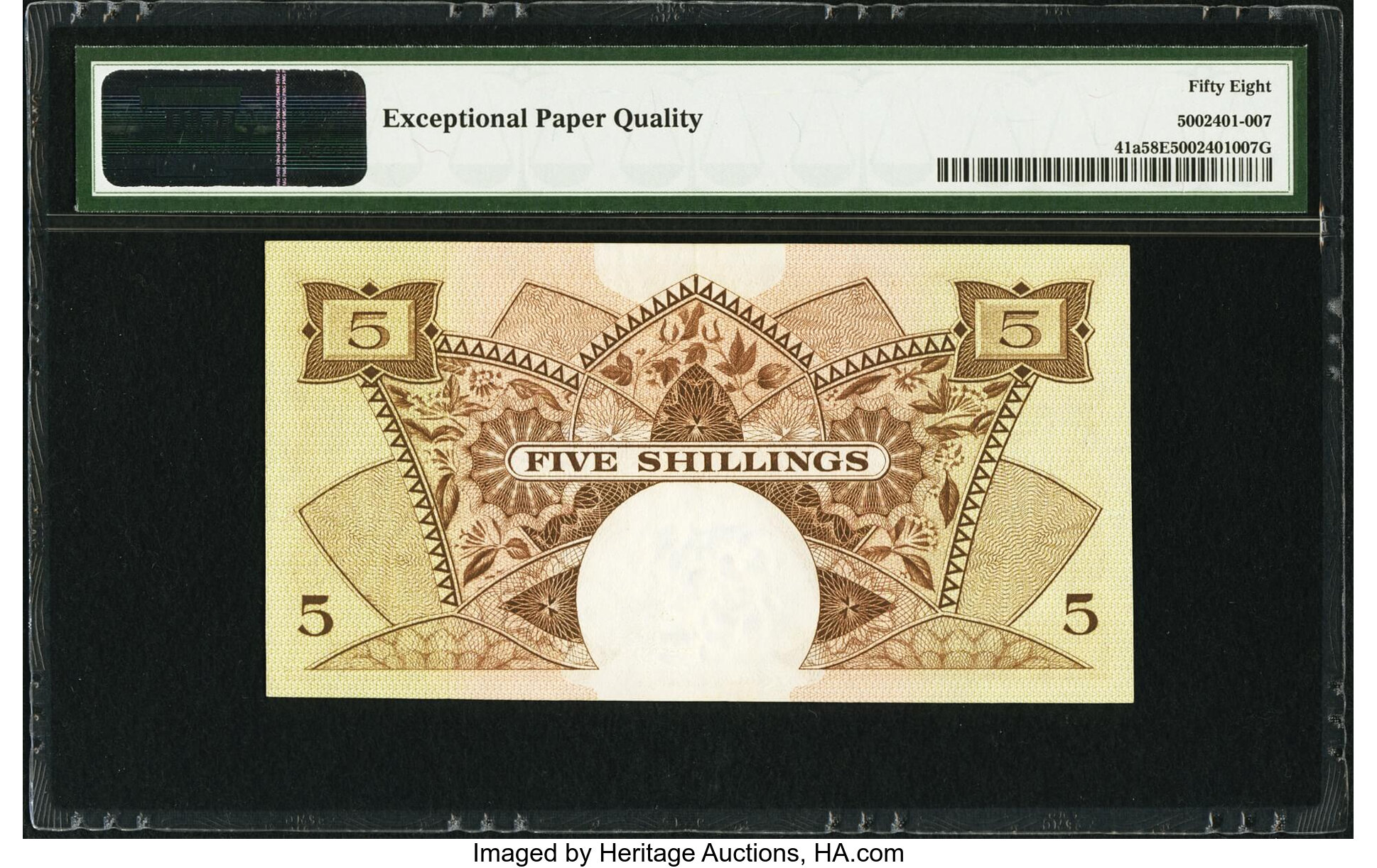 image for: East Africa  5 shillings(B227b)