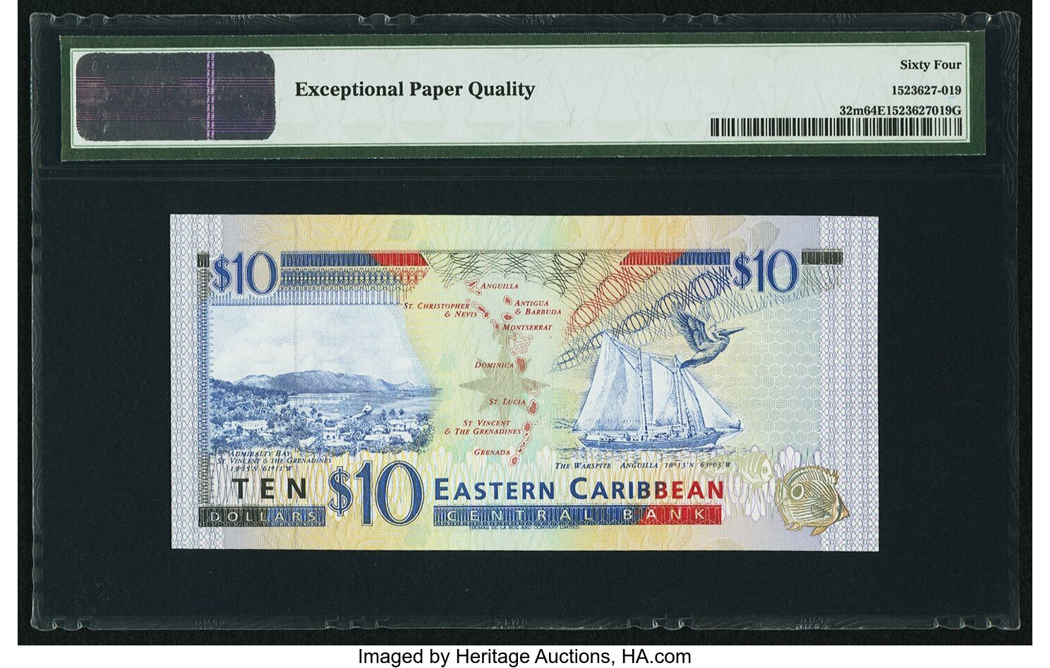 image for: East Caribbean States  10 dollars (B216z)