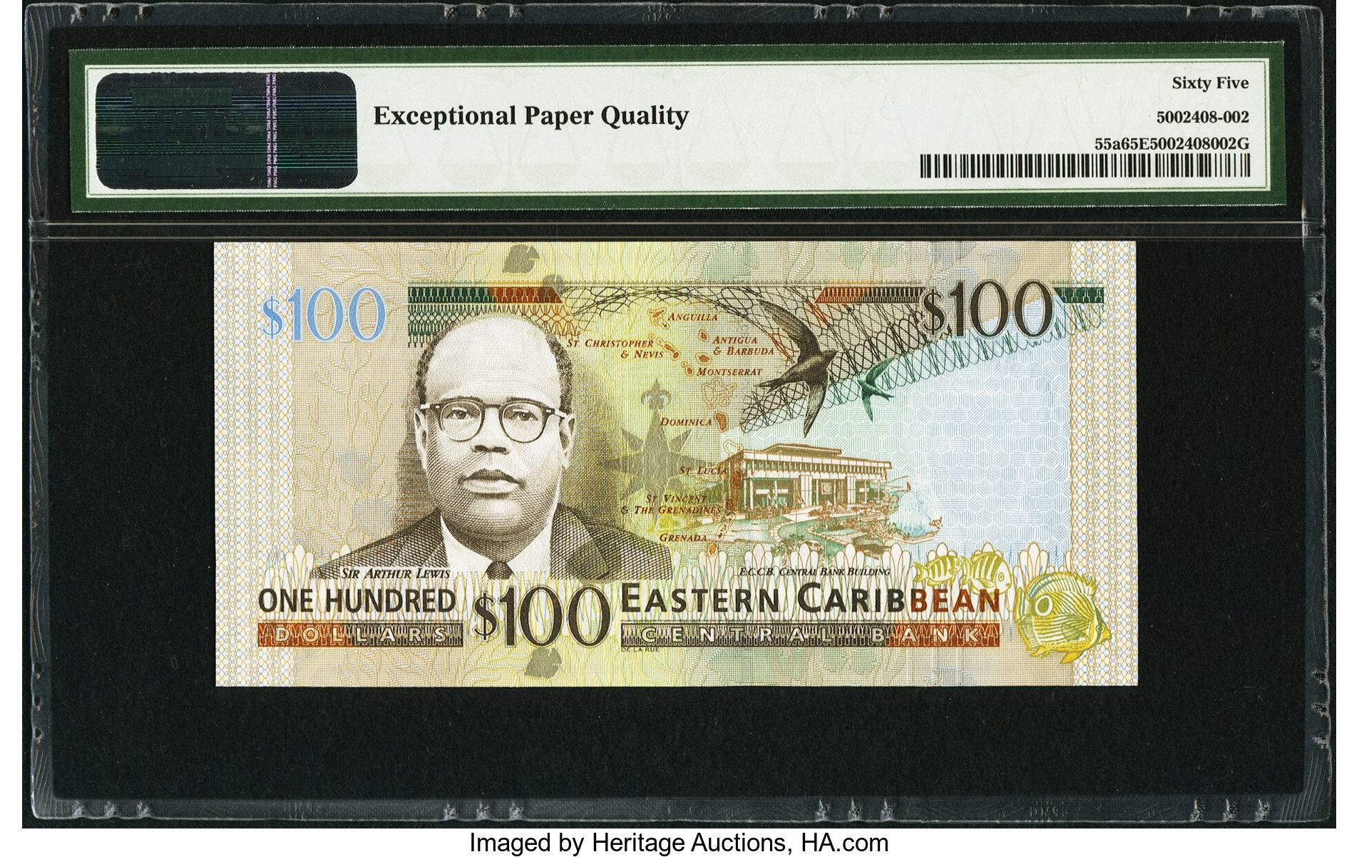 image for: East Caribbean States  100 dollars (B239a)