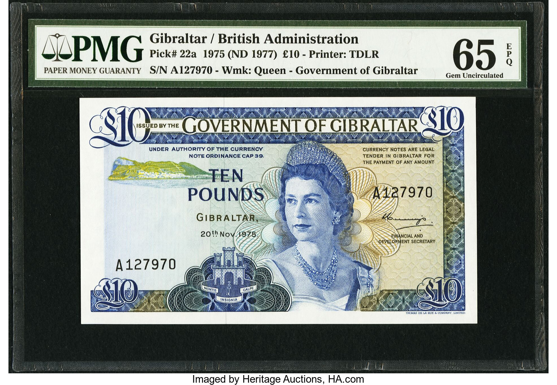 image for: Gibraltar  10 pounds (B120bs2)