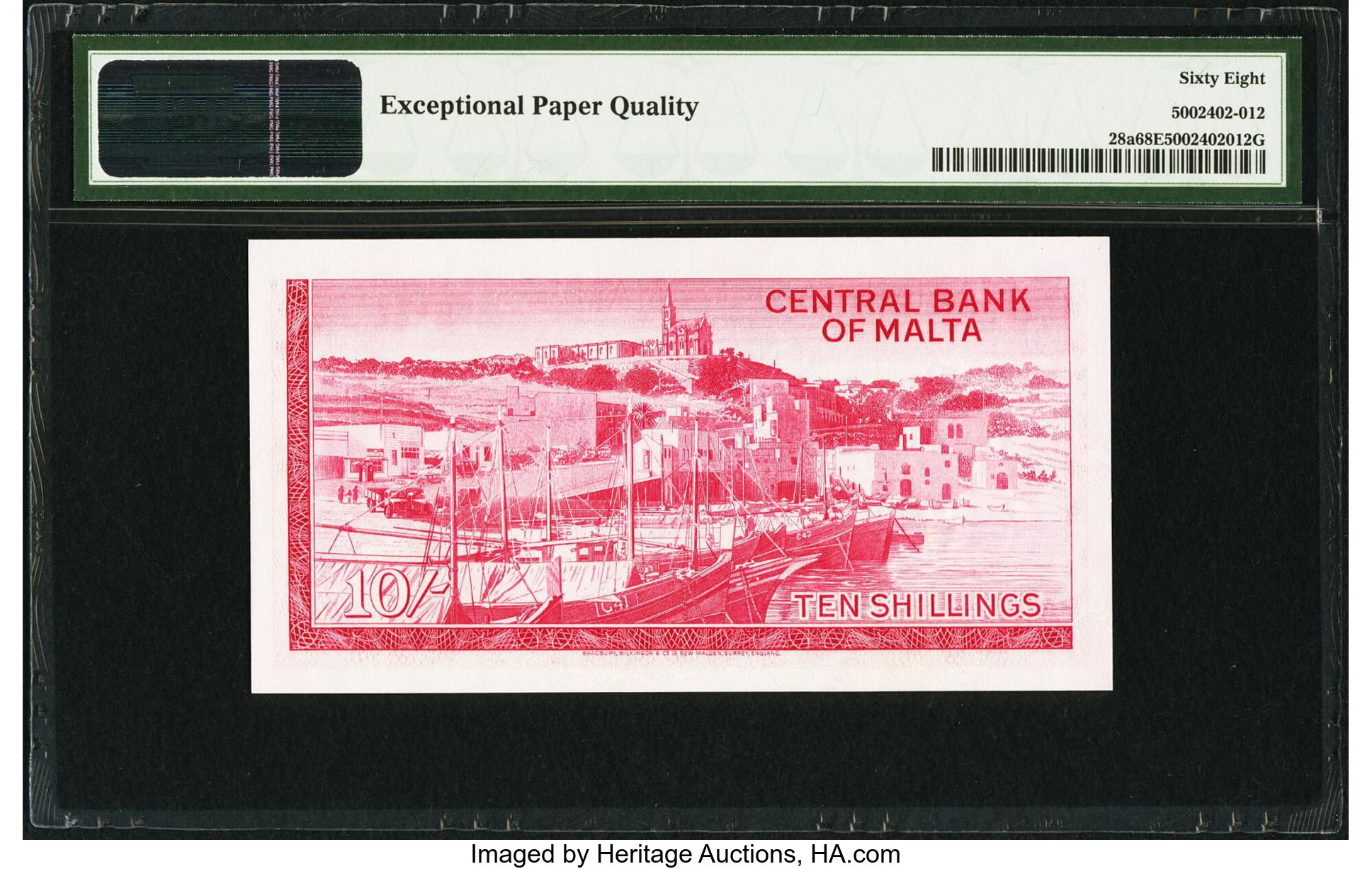image for: Malta  10 shillings (B201at)