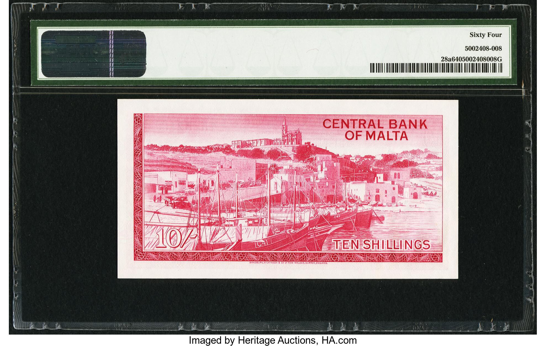 image for: Malta  10 shillings (B201at)