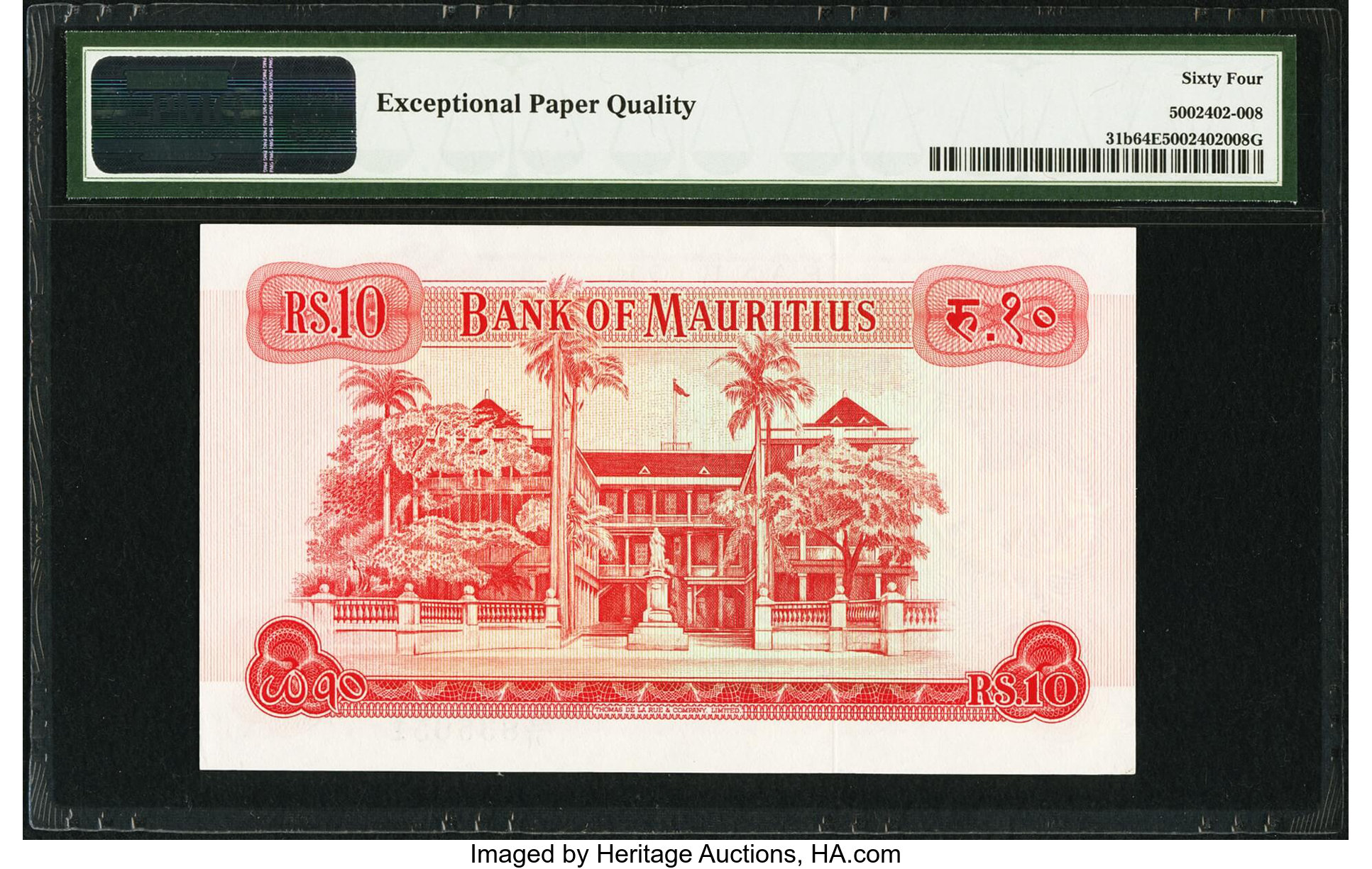 image for: Mauritius  10 rupees (B402b)