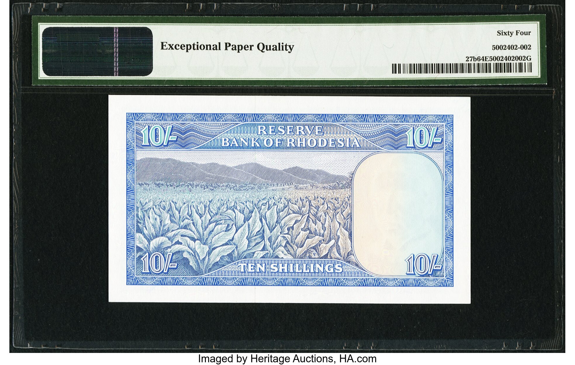 image for: Rhodesia  10 shillings(B104at)