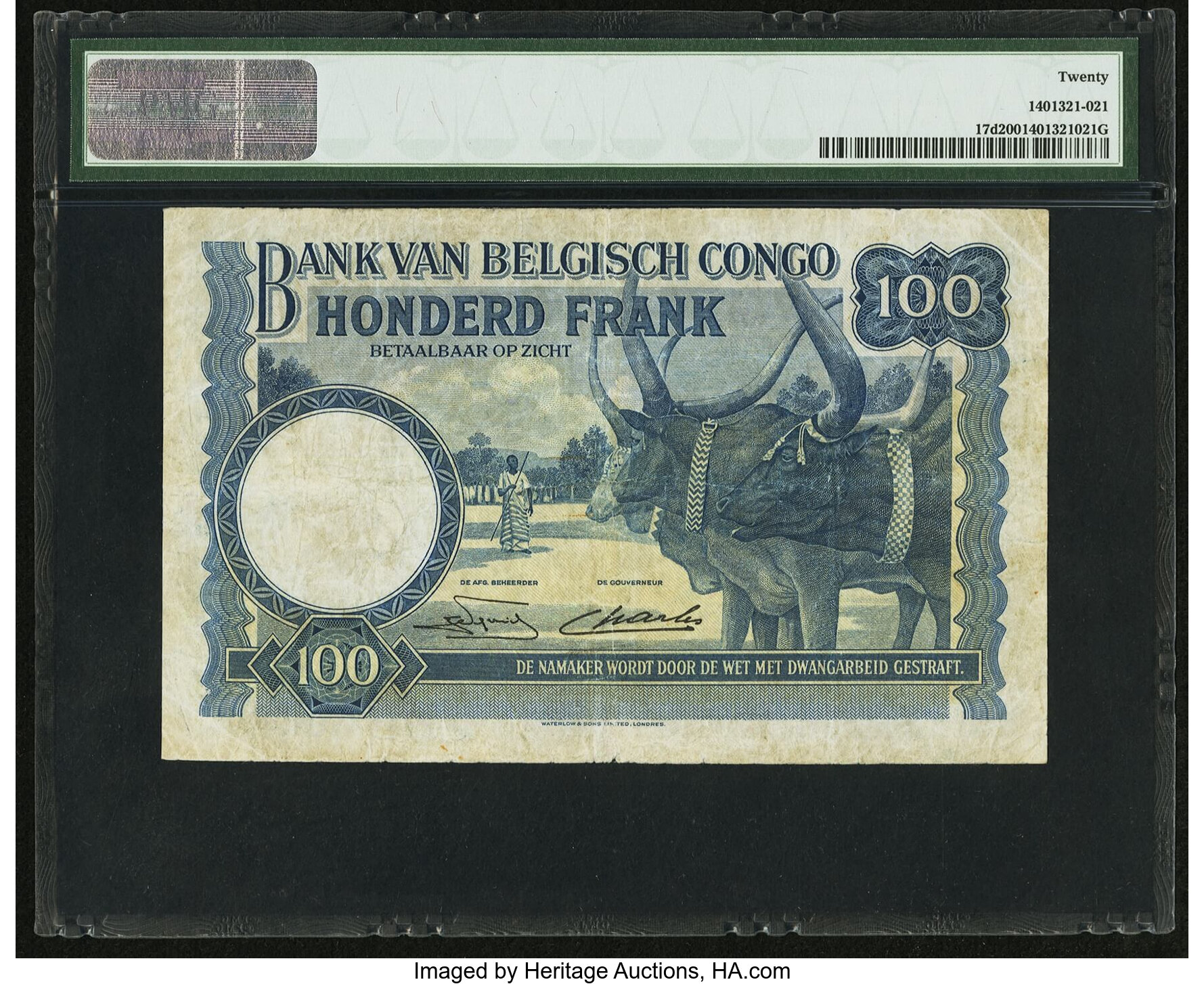 image for: Belgian Congo  100 francs(B219ds)