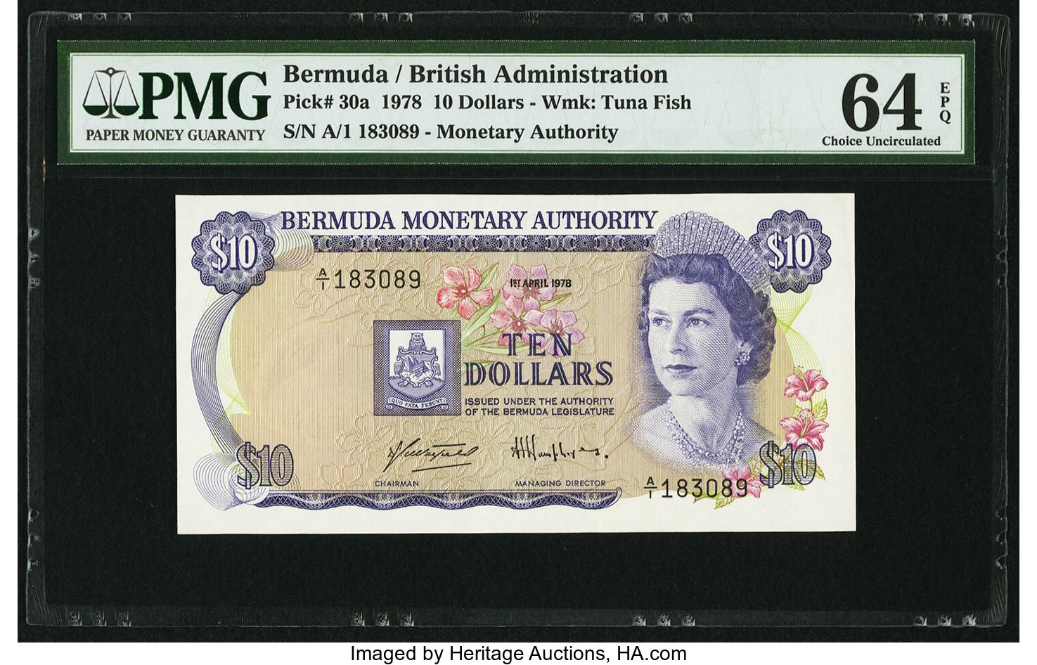 image for: Bermuda  10 dollars (B203as1)