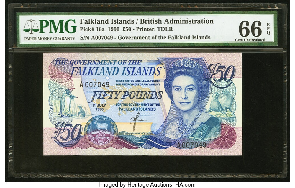 image for: Falkland Islands  50 pounds (B222as)