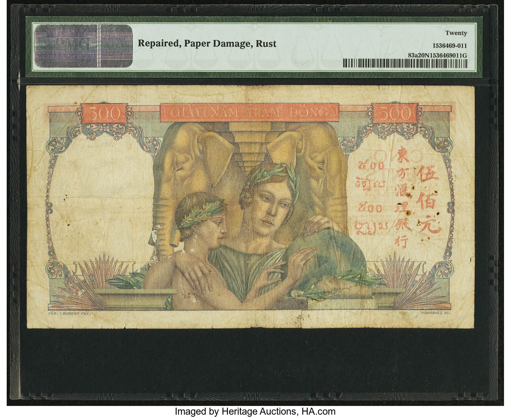 image for: French Indo-China  500 piastres(B167as2)