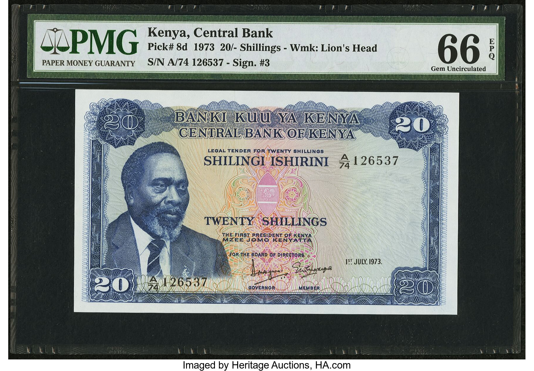 image for: Kenya  20 shillings (B108cs)
