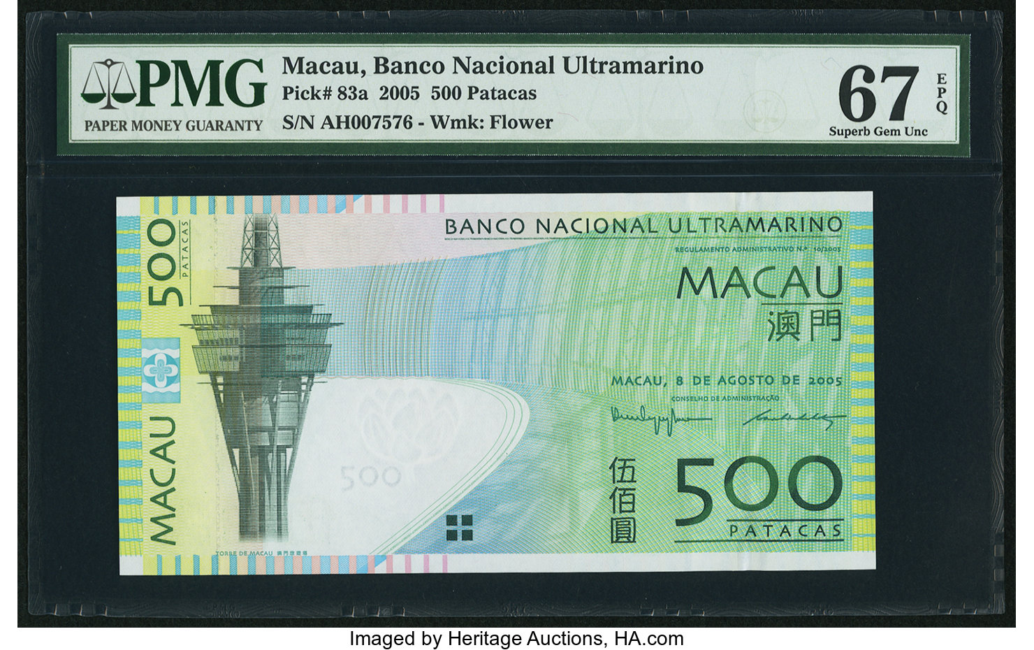 image for: Macau  500 patacas (B072b)