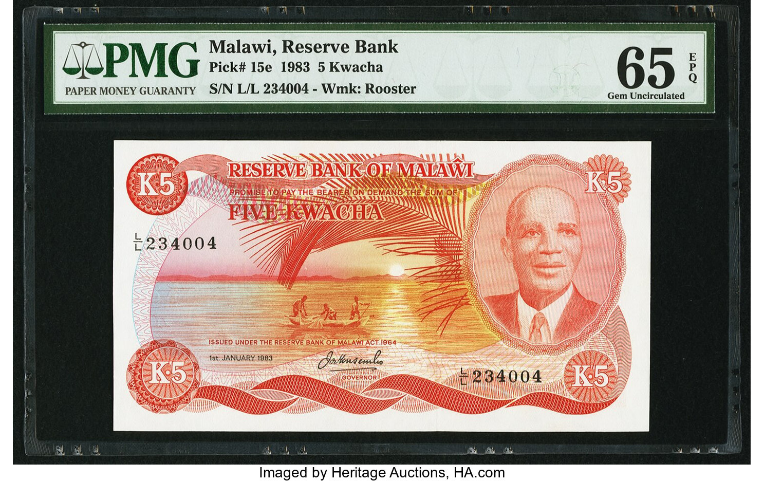 image for: Malawi  5 kwacha (B115as3)