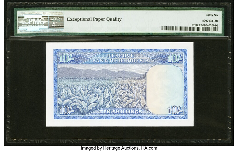 image for: Rhodesia  10 shillings(B104a)