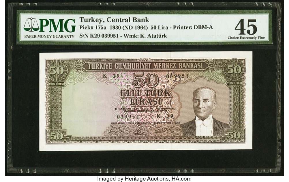 image for: Turkey  50 T?rk liras? (B250a)