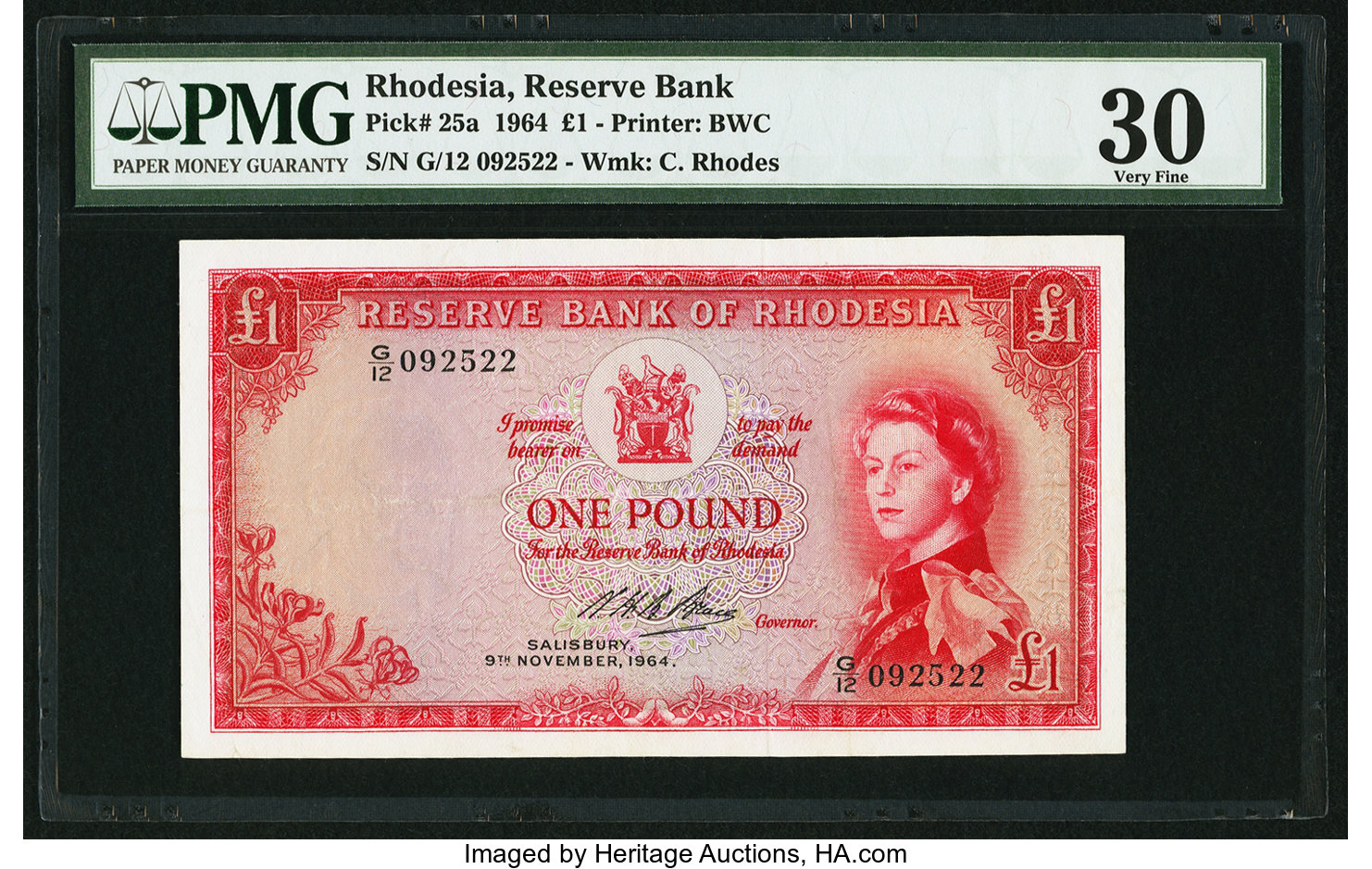 image for: Rhodesia  1 pound(B102f)