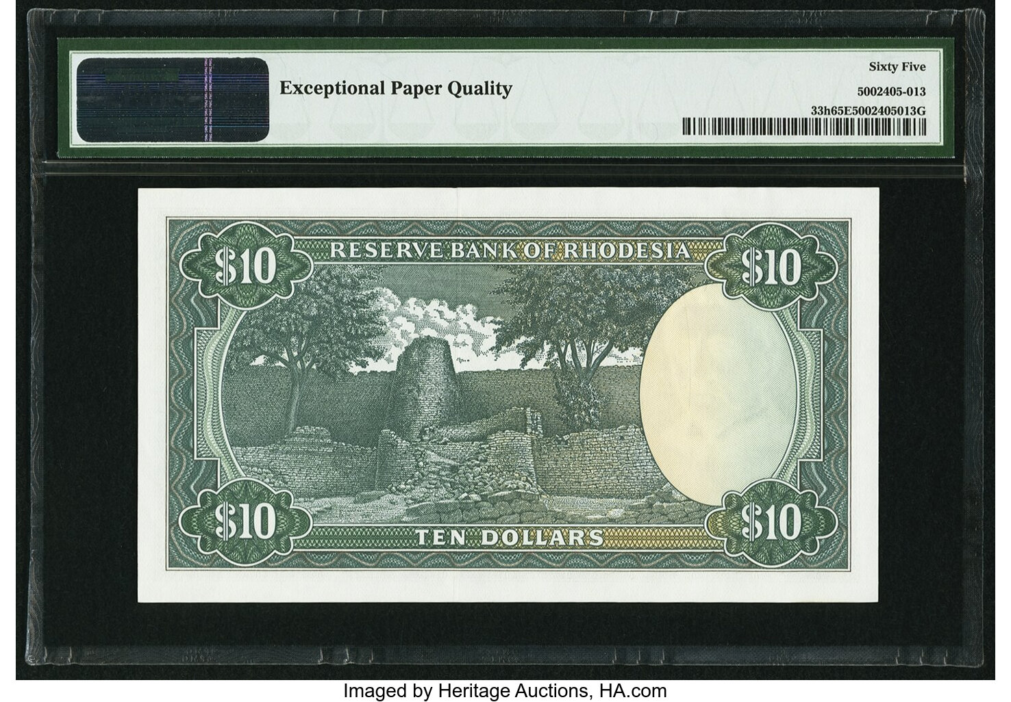 image for: Rhodesia  10 dollars(B110h)