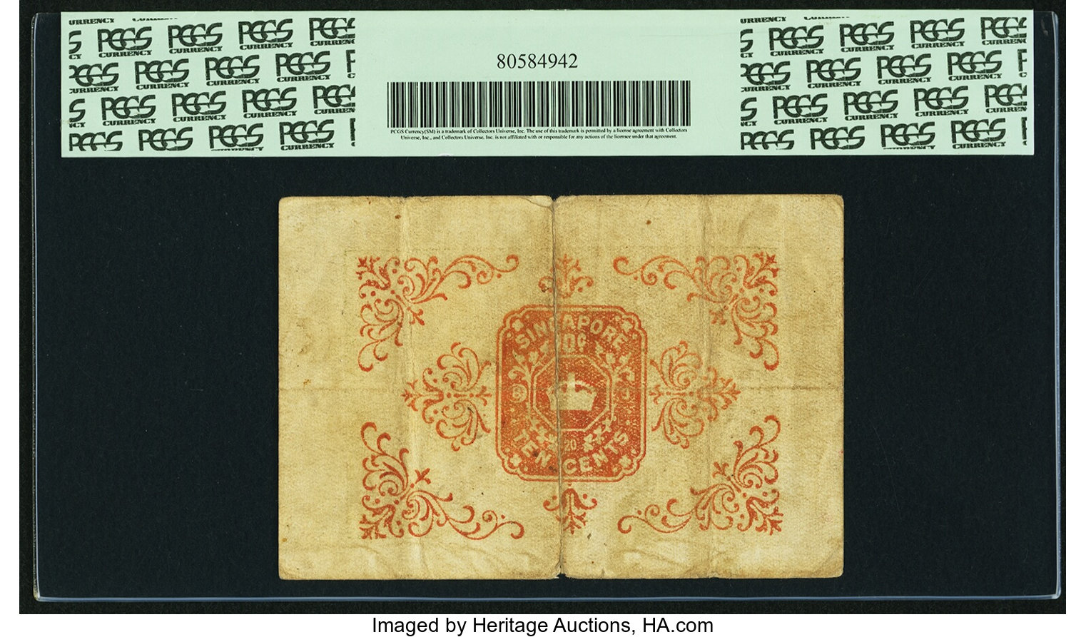 image for: Straits Settlements  10 cents(B115c)