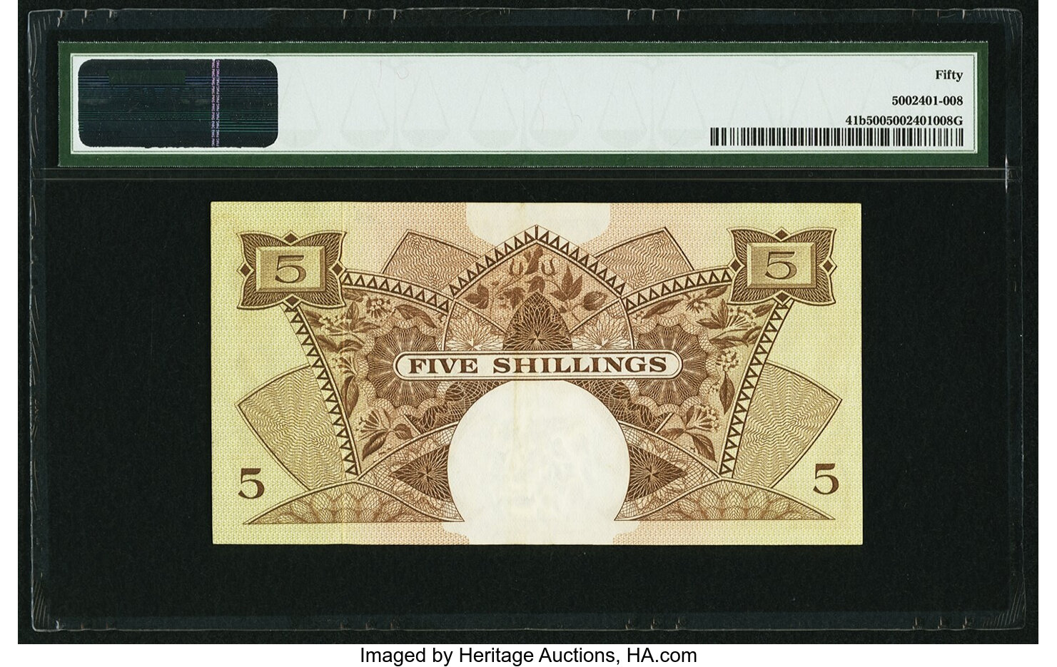 image for: East Africa  5 shillings(B227bs)