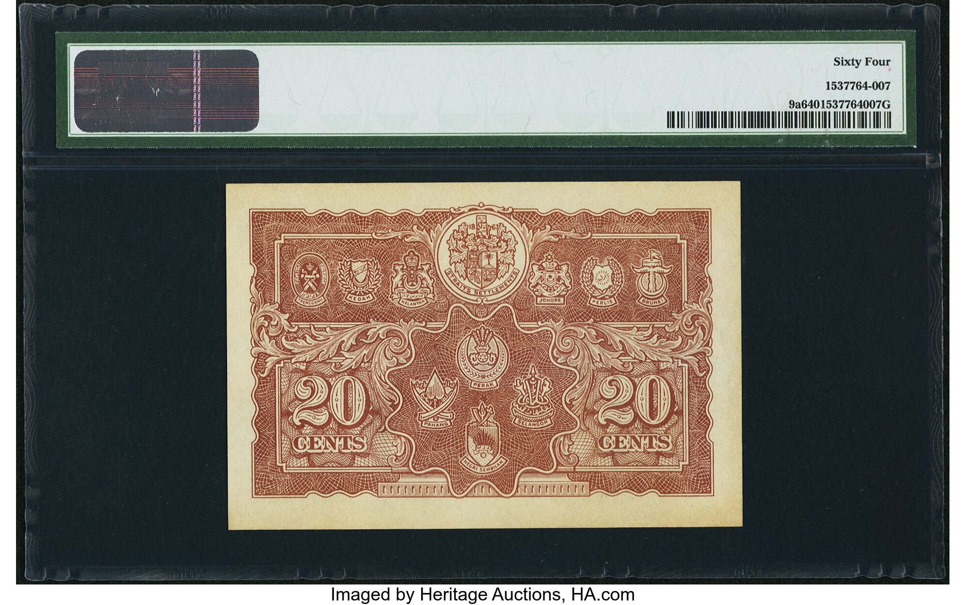 image for: Malaya  20 cents(B110bs2)