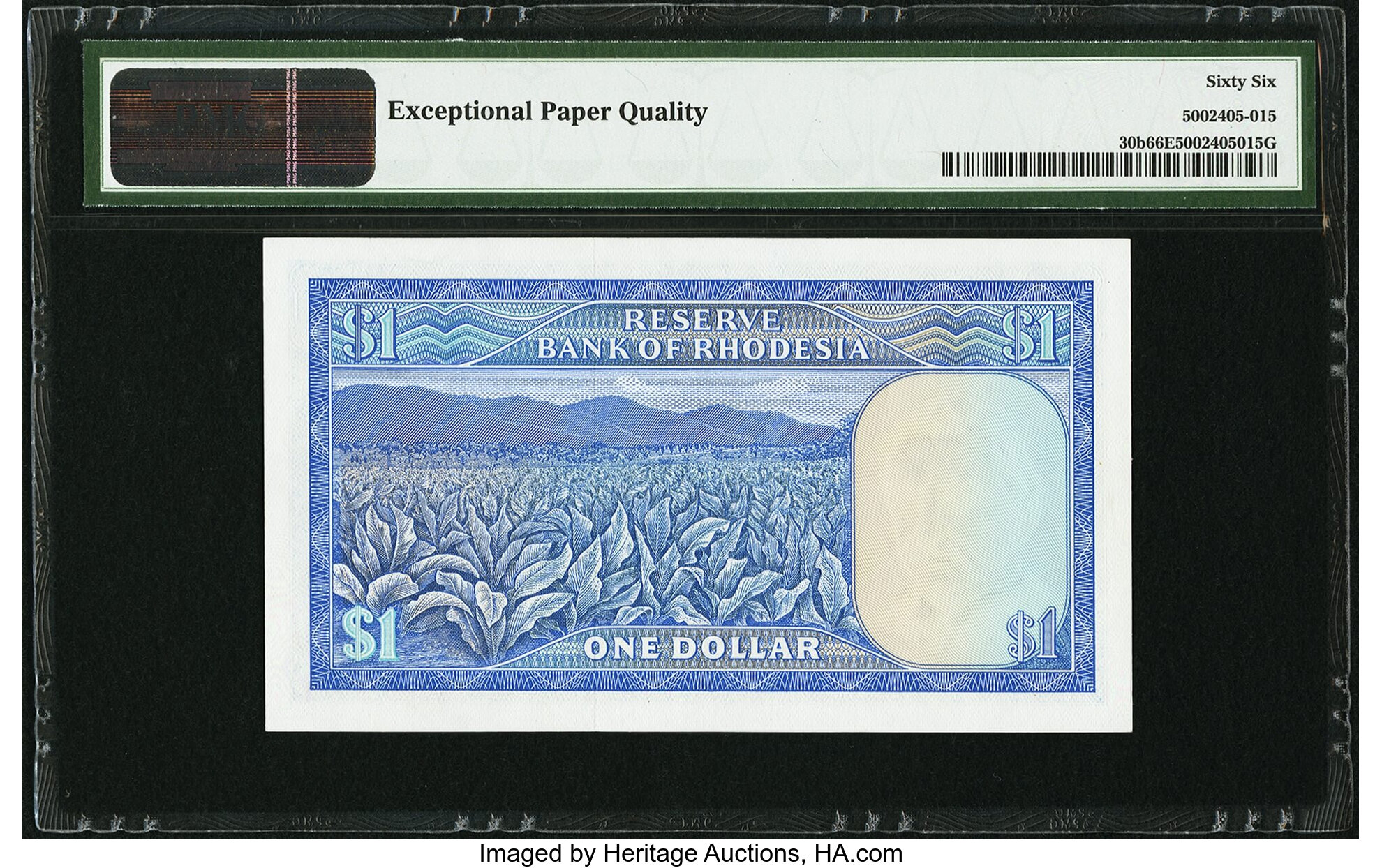image for: Rhodesia  1 dollar(B107f)