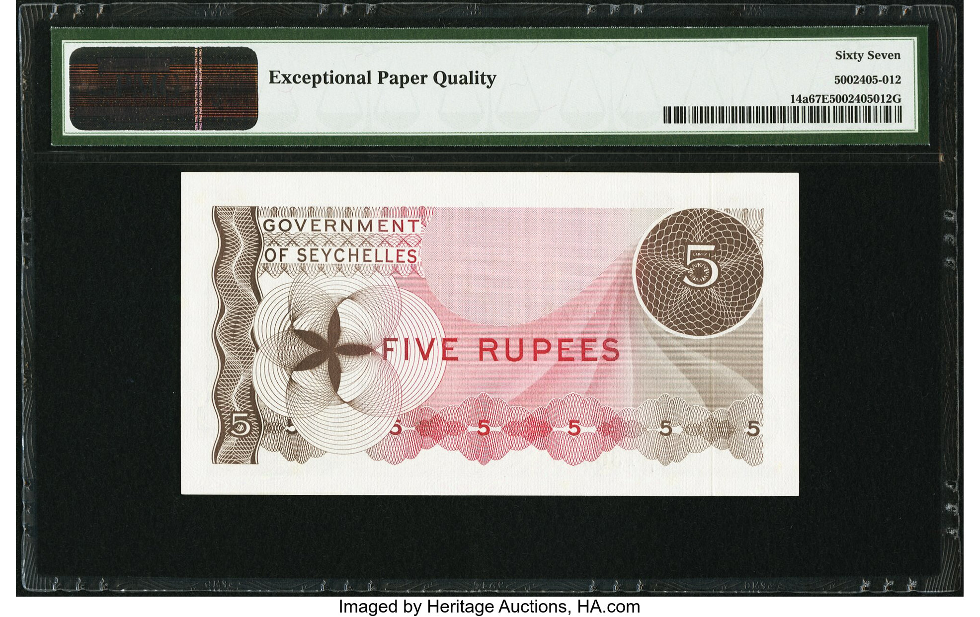 image for: Seychelles  5 rupees (B121as1)