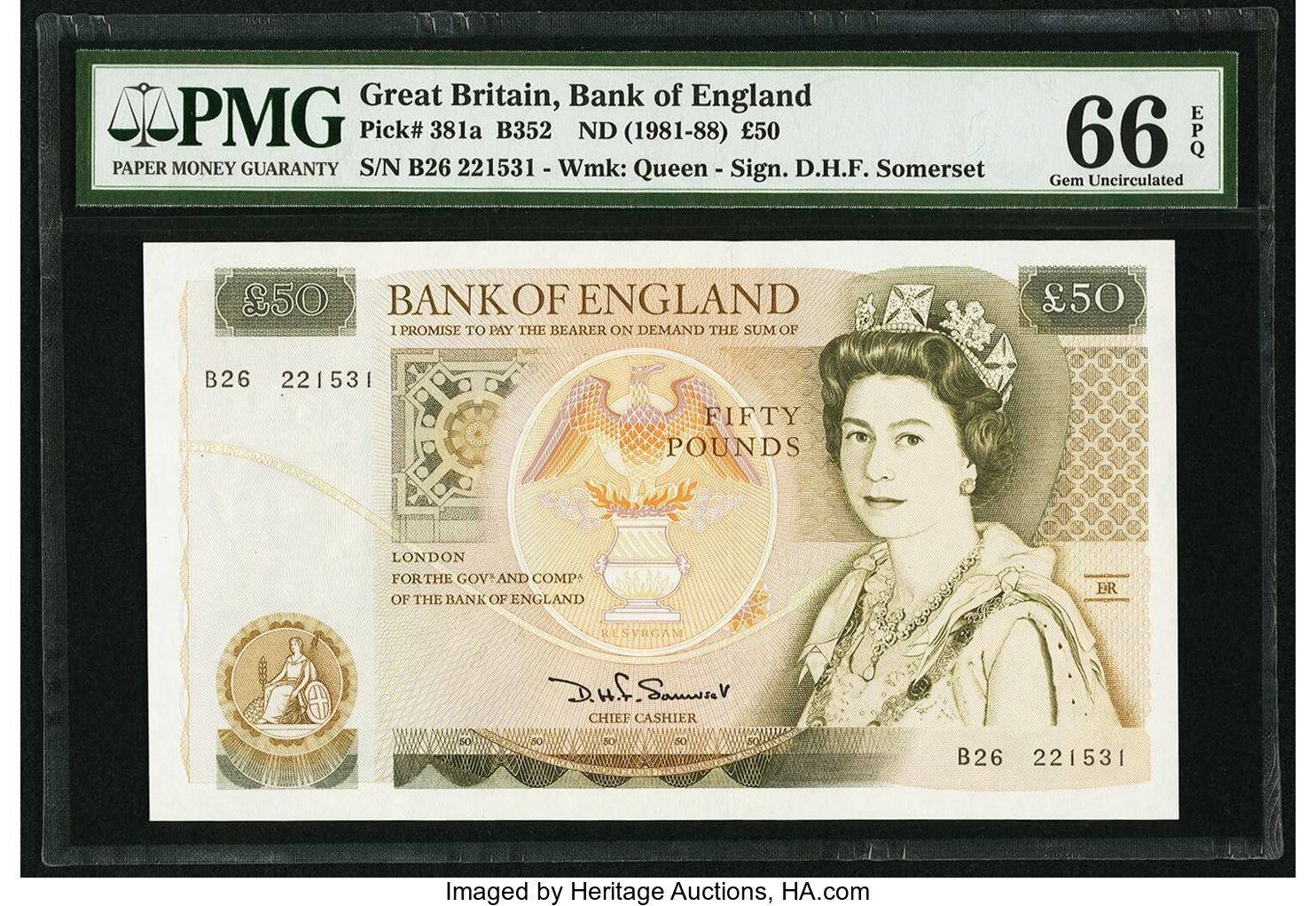 image for: United Kingdom  50 pounds (B189a)