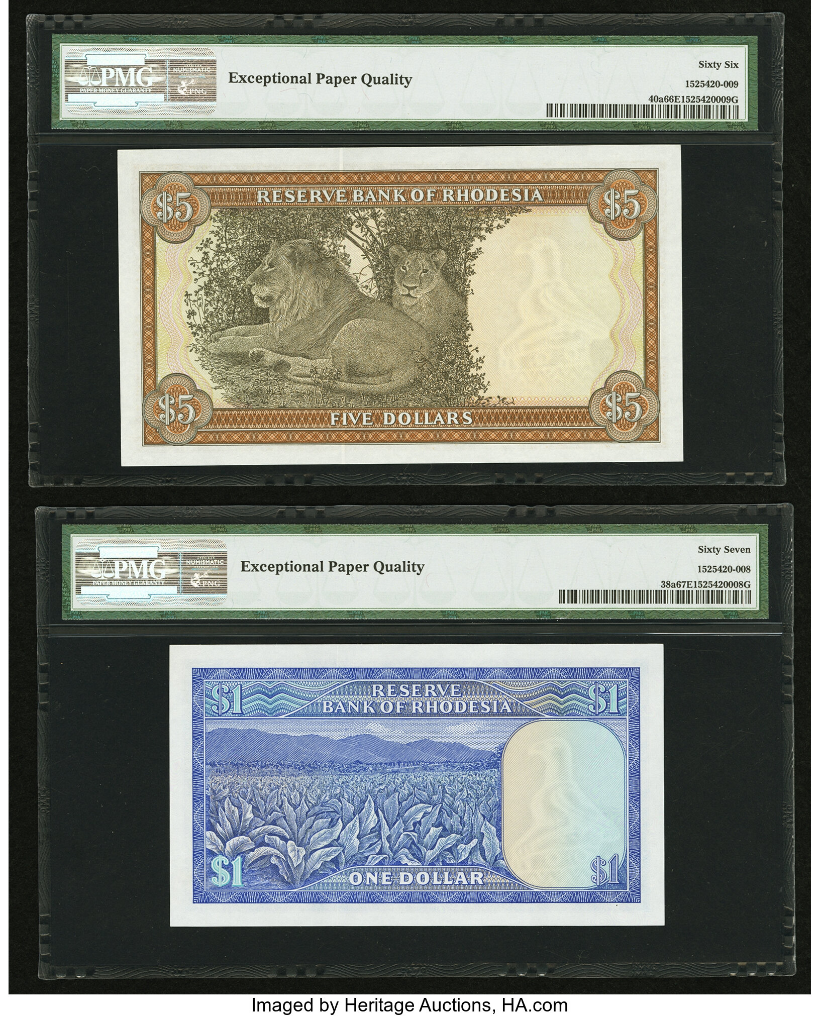 image for: Rhodesia  5 dollars(B109d)