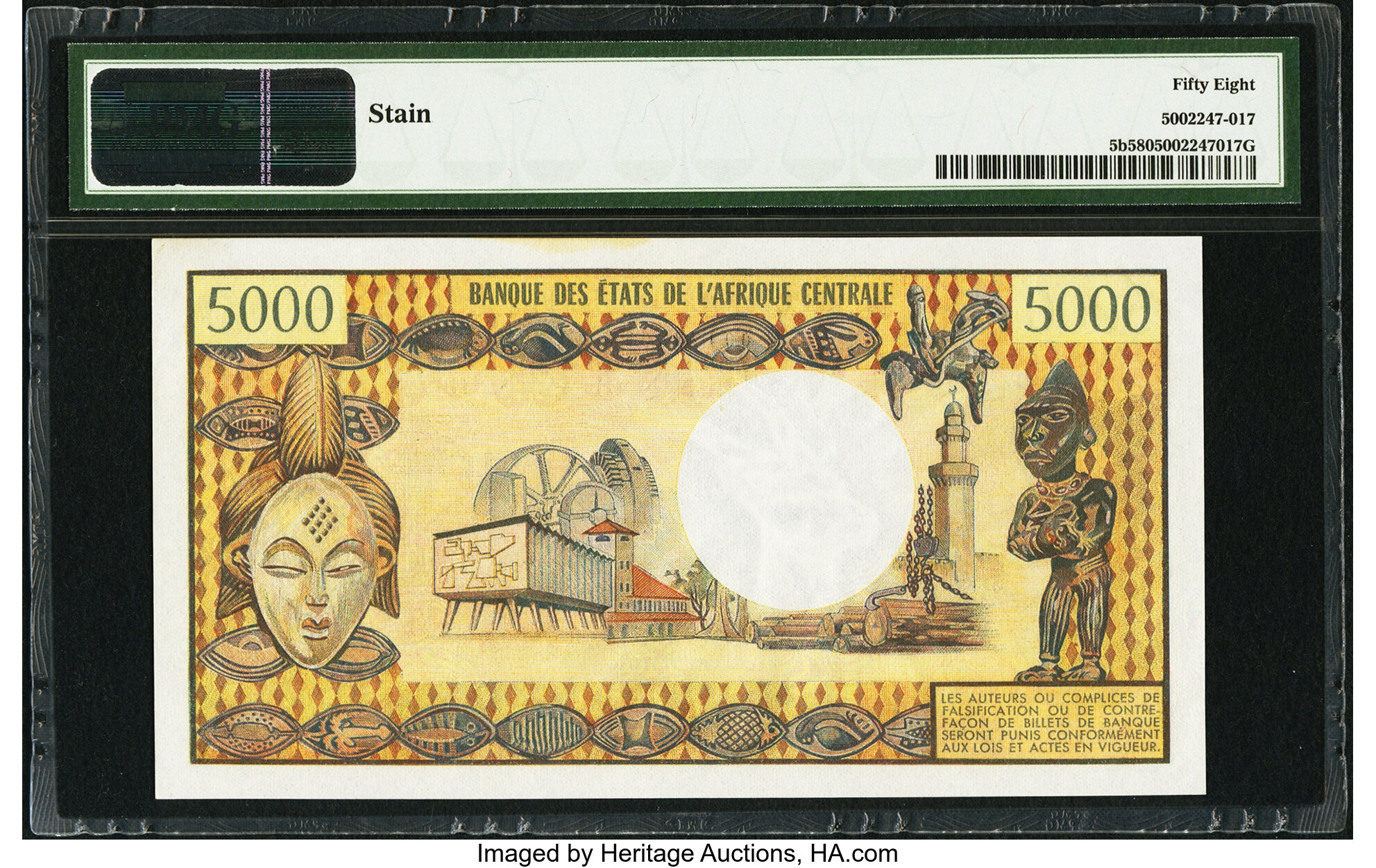 image for: Chad  5,000 francs (B204b)
