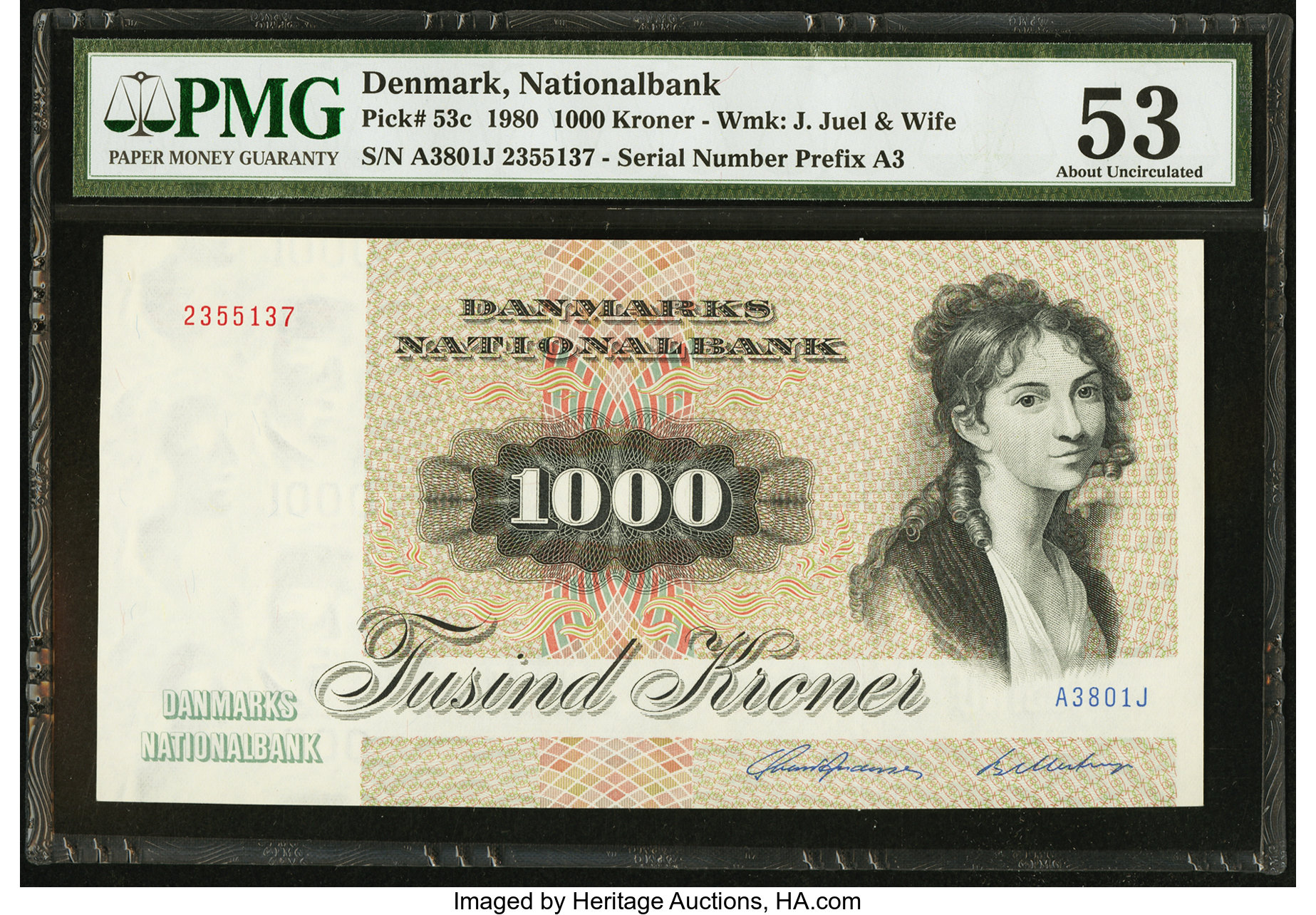 image for: Denmark  1,000 kroner (B924a)