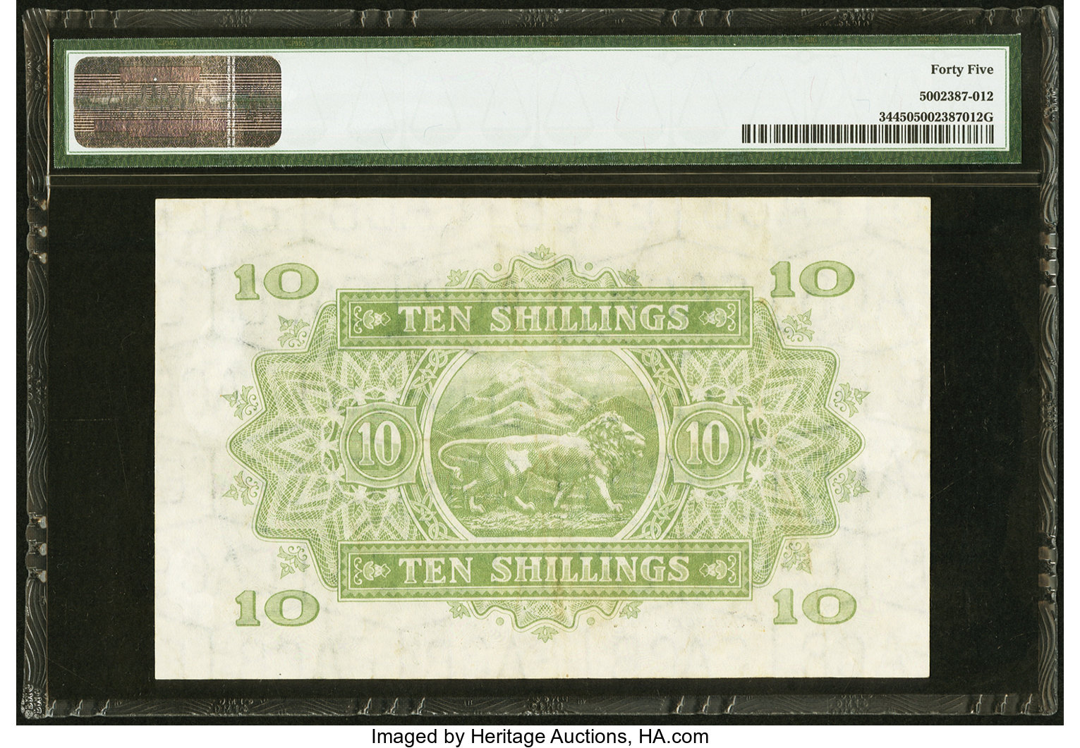 image for: East Africa  10 shillings(B224d)