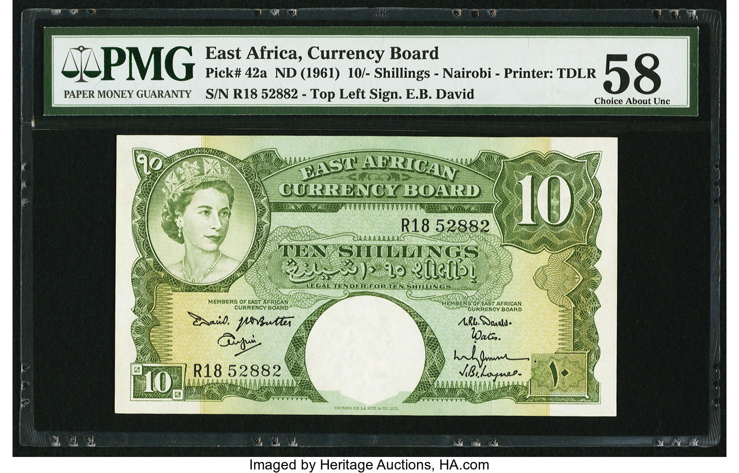 image for: East Africa  10 shillings(B228c)
