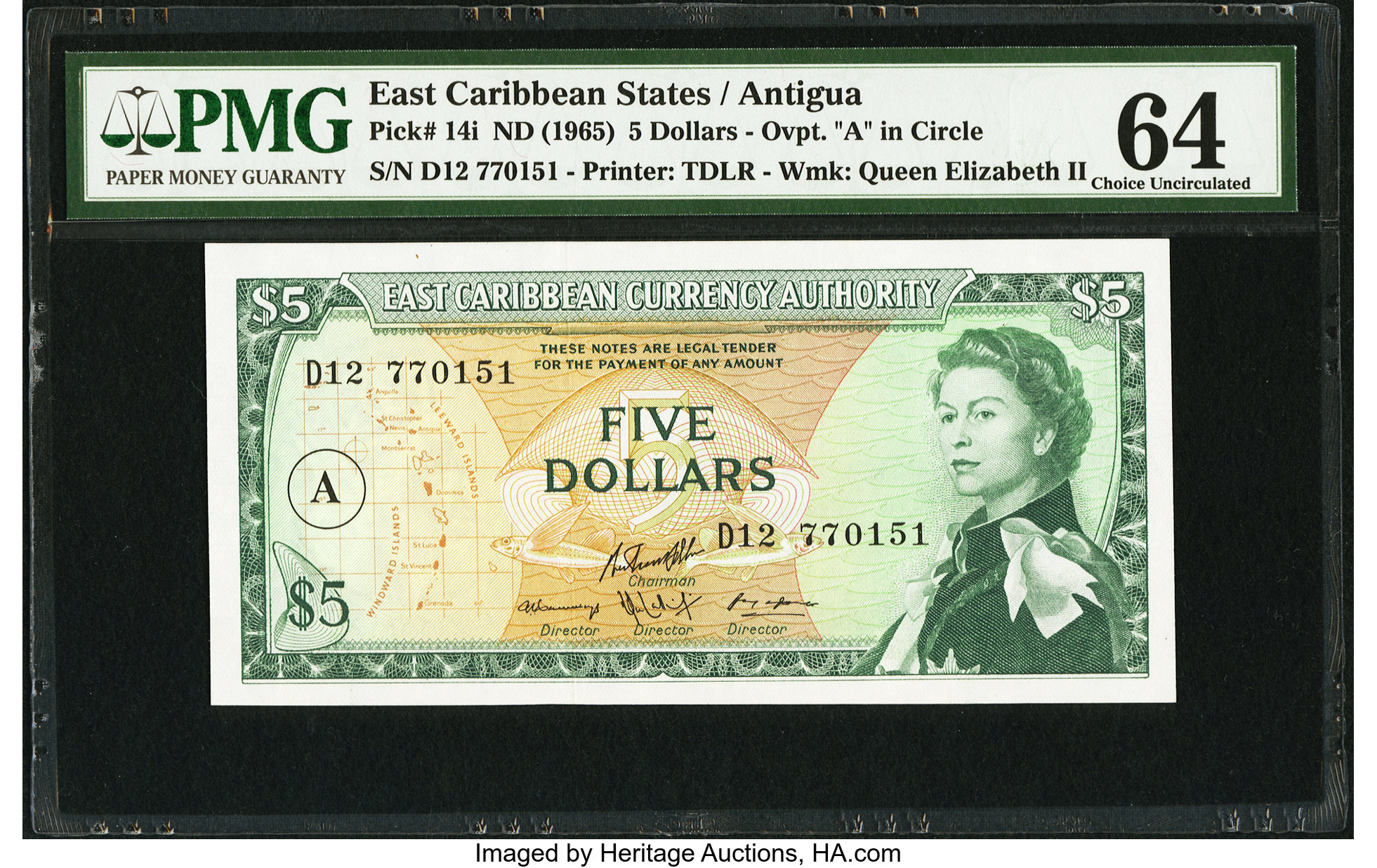 image for: East Caribbean States  5 dollars (B102b4s)