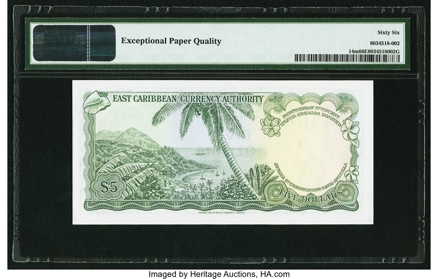image for: East Caribbean States  5 dollars (B102c10)