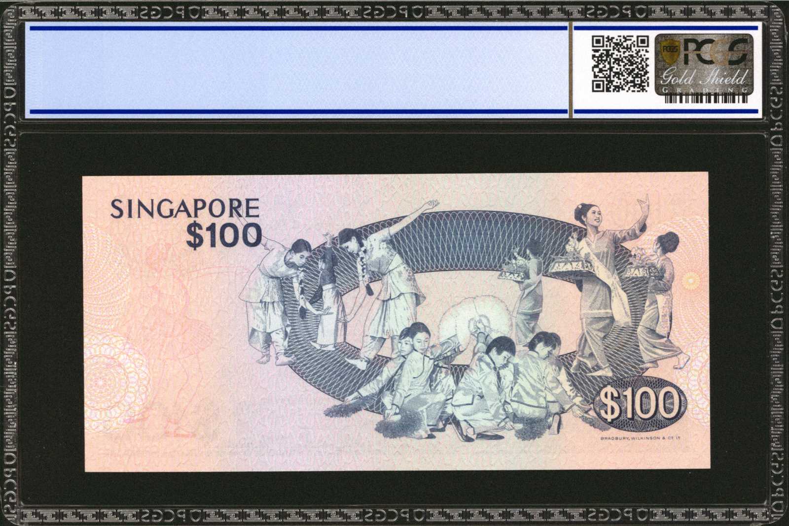 image for: Singapore  100 dollars (B115as)