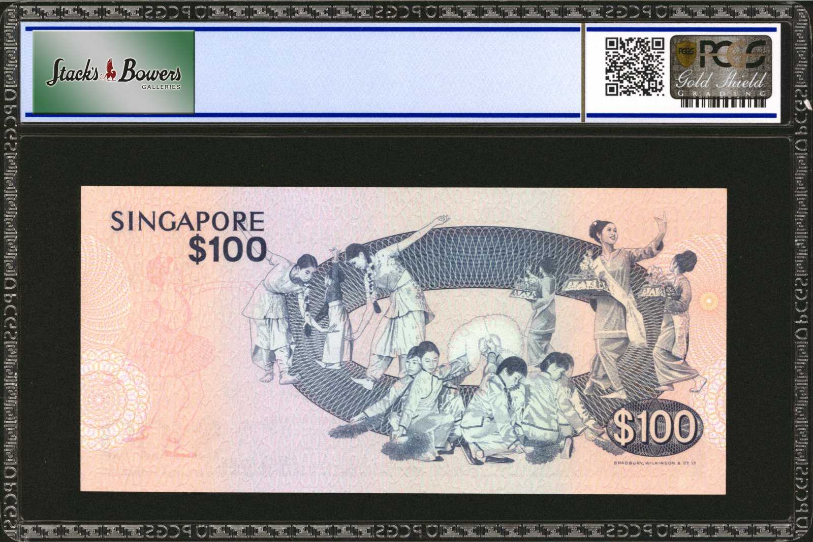 image for: Singapore  100 dollars (B115as)